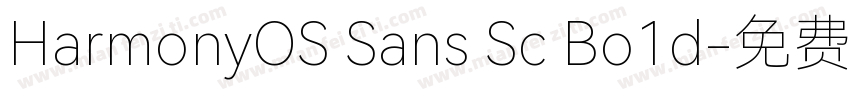 HarmonyOS Sans Sc Bo1d字体转换